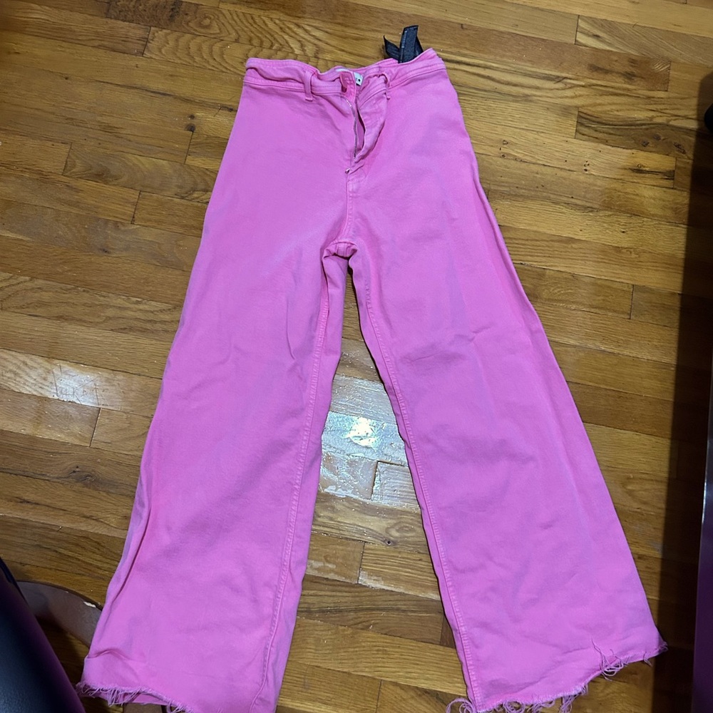 Zara hot pink jeans